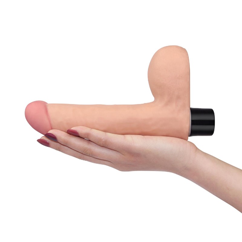 Realistyczny wibrator penis z jadrami 17 cm